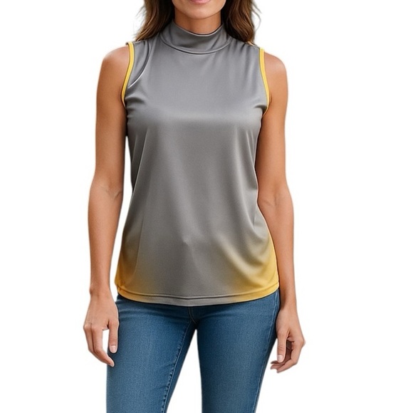 Adidas High Neck Climacool Sleeveless Top Grey - Picture 1 of 14